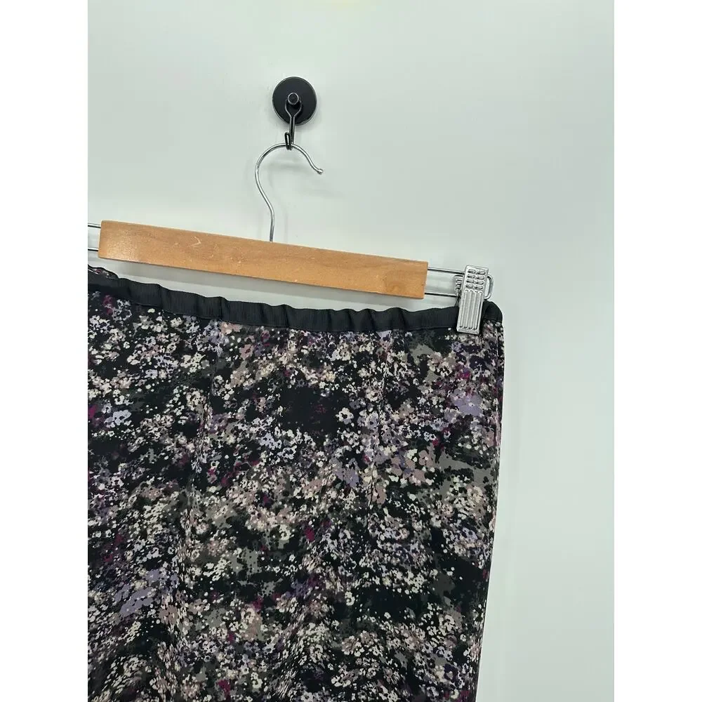 Y2K Dark‎ Floral Maxi Dress Women Sz 10 Whimsigoth Fairy Boho Ruffle Coquette